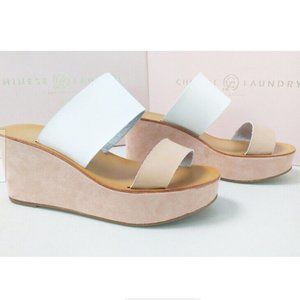 Chinese Laundry Wide Slide Platform Sandal (Size 8)